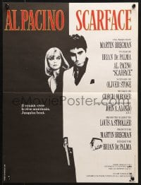 5f960 SCARFACE French 15x20 1984 Al Pacino as Tony Montana, Michelle Pfeiffer, Brian De Palma!