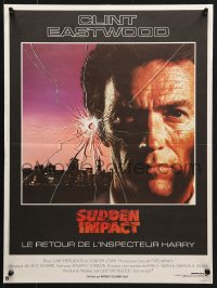 5f966 SUDDEN IMPACT French 16x21 1983 Clint Eastwood is at it again as Dirty Harry, great image!