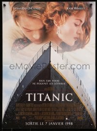 5f974 TITANIC advance French 16x21 1998 Leonardo DiCaprio, Kate Winslet, directed by James Cameron!