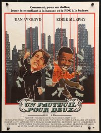 5f975 TRADING PLACES French 16x21 1983 Dan Aykroyd & Eddie Murphy are getting rich & getting even!