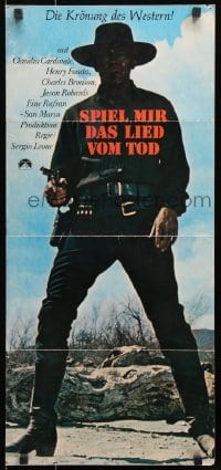 5f091 ONCE UPON A TIME IN THE WEST German 13x29 R1972 Leone, different full-length Henry Fonda!