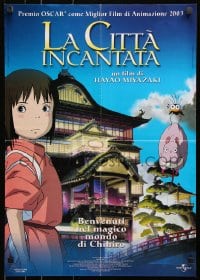 5f405 SPIRITED AWAY Italian 19x27 2003 Hayao Miyazaki top Japanese anime, different cartoon image!
