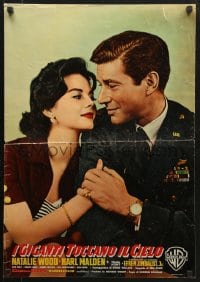 5f417 BOMBERS B-52 Italian 19x27 pbusta 1957 sexy Natalie Wood & Efrem Zimbalist Jr.!