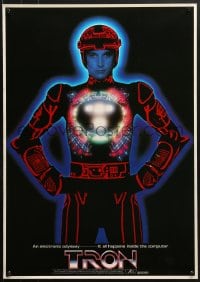 5f837 TRON Japanese 1982 Bruce Boxleitner in title role in red suit, all English design!