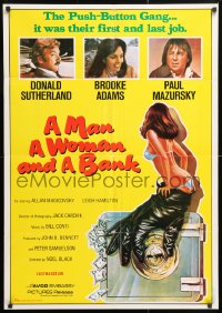5f132 MAN, A WOMAN & A BANK Lebanese 1979 Donald Sutherland, Brooke Adams & Paul Mazursky!