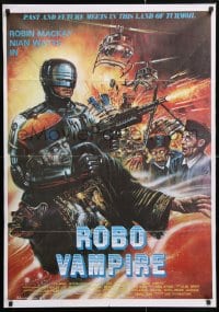5f142 ROBO VAMPIRE Lebanese 1988 Godfrey Ho, blatant Robocop ripoff but with vampires!