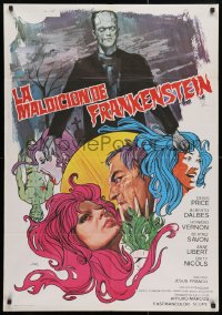 5f598 CURSE OF FRANKENSTEIN Spanish 1972 Jess Franco's Les Experiences Erotiques de Frankenstein!