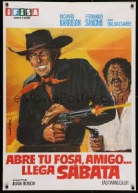 5f600 DIG YOUR GRAVE FRIEND... SABATA'S COMING Spanish 1971 Abre tu fosa amigo... llega Sabata!