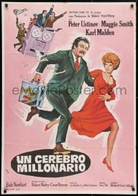 5f619 HOT MILLIONS Spanish 1968 Peter Ustinov embezzles, Maggie Smith bedazzles!