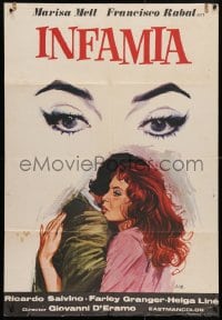 5f656 SAVAGE CITY Spanish 1975 different art of sexy Marisa Mell & Farley Granger by Jano!