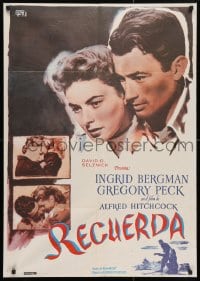 5f662 SPELLBOUND Spanish R1982 Alfred Hitchcock, Ingrid Bergman, Gregory Peck, different!
