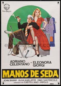 5f680 VELVET HANDS Spanish 1980 Mani di velluto, art of Adriano Celentano & Eleonora Giorgi!