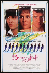 5g541 BENNY & JOON DS 1sh 1993 Johnny Depp, Mary Stuart Masterson, Quinn, romance on the brink!