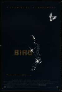 5g547 BIRD 1sh 1988 directed by Clint Eastwood, biography of jazz legend Charlie Parker!