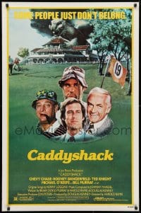 5g565 CADDYSHACK 1sh 1980 Chevy Chase, Bill Murray, Rodney Dangerfield, golf comedy classic!