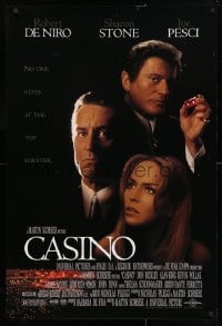 5g573 CASINO 1sh 1995 Martin Scorsese, Robert De Niro & Sharon Stone, Joe Pesci, cast image!