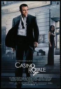 5g574 CASINO ROYALE advance DS 1sh 2006 Daniel Craig as James Bond & sexy Eva Green!