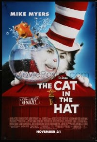 5g576 CAT IN THE HAT advance DS 1sh 2003 Mike Myers, classic Dr. Seuss book!