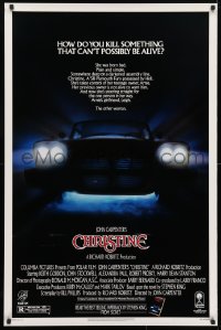 5g580 CHRISTINE 1sh 1983 written by Stephen King, directed by John Carpenter, killer car!