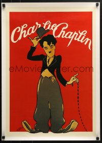 5g208 CHARLIE CHAPLIN 20x28 Italian commercial poster 1993 as The Tramp!