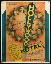 5g219 HOLLYWOOD HOTEL 22x28 commercial poster 1980s Busby Berkeley, Dick Powell, Lane Sisters!
