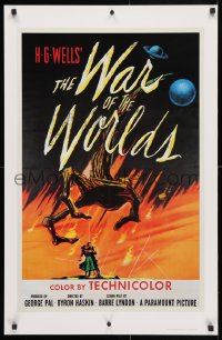 5g237 WAR OF THE WORLDS 22x34 commercial poster 1983 H.G. Wells classic produced by George Pal!
