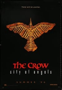 5g602 CROW: CITY OF ANGELS teaser DS 1sh 1996 Tim Pope directed, cool image of the bones of a crow!