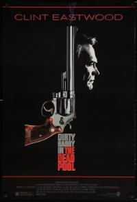 5g618 DEAD POOL 1sh 1988 Clint Eastwood as tough cop Dirty Harry, cool gun image!