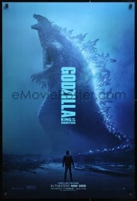 5g676 GODZILLA: KING OF THE MONSTERS teaser DS 1sh 2019 great full-length image of the creature!