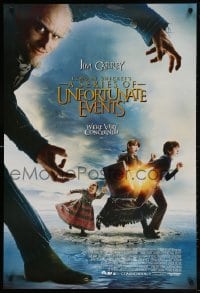 5g745 LEMONY SNICKET'S A SERIES OF UNFORTUNATE EVENTS int'l advance DS 1sh 2004 villain Jim Carrey!