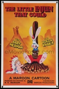 5g754 LITTLE INJUN THAT COULD Kilian 1sh 1988 Roger Rabbit & Baby Herman, Native American art!
