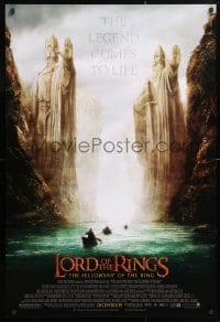 5g761 LORD OF THE RINGS: THE FELLOWSHIP OF THE RING advance 1sh 2001 J.R.R. Tolkien, Argonath!