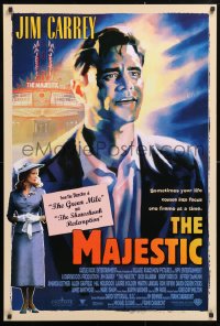 5g770 MAJESTIC int'l 1sh 2001 great art of Jim Carrey, directed by Frank Darabont!