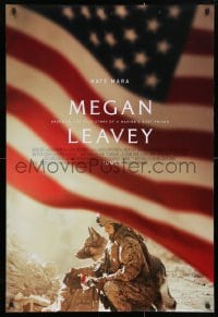 5g784 MEGAN LEAVEY advance DS 1sh 2017 Kate Mara in the title role, USMC, military K9 dogs!