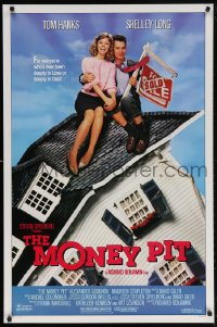 5g796 MONEY PIT 1sh 1986 Steven Spielberg, Tom Hanks & Shelley Long are deeply in love & debt!
