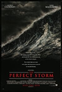5g830 PERFECT STORM advance DS 1sh 2000 Wolfgang Petersen, fishermen George Clooney & Mark Wahlberg