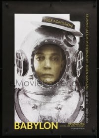 5g168 STUMMFILM UM MITTERNACHT 23x33 German poster 2010s Buster Keaton wearing a diving helmet!