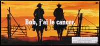 5g316 BOB, J'AI LE CANCER 12x27 Swiss special poster 1999 Marlboro Man parody, silhouettes!