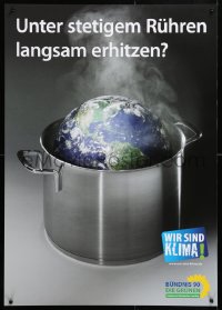 5g325 BUNDNIS 90 DIE GRUNEN Earth stock pot style 23x33 German special poster 2000s political!