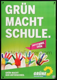 5g328 BUNDNIS 90 DIE GRUNEN hand paint style 23x33 German special poster 2000s political!