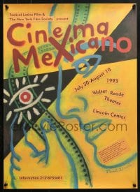 5g179 CINEMA MEXICANO 18x25 film festival poster 1993 cool, different artwork by Paul Davis!