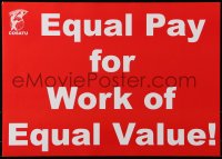 5g349 COSATU 17x23 South African special poster 1990s vote ANC - equal pay for equal work!
