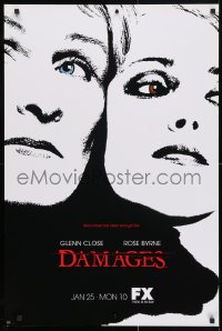 5g091 DAMAGES tv poster 2010 wild completely different image of Rose Byrne and Glenn Close!