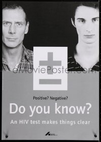 5g358 DEUTSCHE AIDS-HILFE do you know? style 17x23 German special poster 2000s HIV/AIDS!