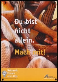 5g363 DEUTSCHE AIDS-HILFE Mach mit! style 17x23 German special poster 2000s HIV/AIDS!