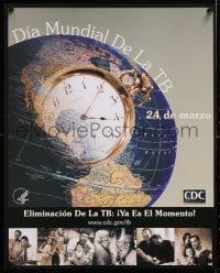 5g370 DIA MUNDIAL DE LA TB 16x20 special poster 2000s tuberculosis elimination campaign, CDC!