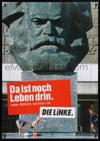 5g376 DIE LINKE Marx style 23x33 German special poster 2008 democratic socialist party promo!