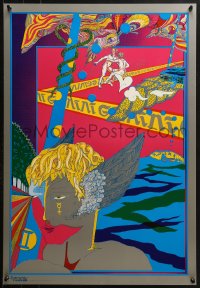 5g398 GEMINI 20x28 special poster 1967 wild art of several figures with zodiac symbols!