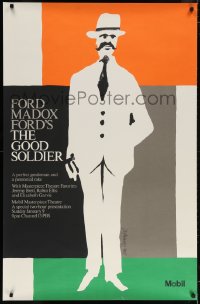 5g094 GOOD SOLDIER tv poster 1983 Ford Madox Ford novel, Jeremy Brett, Mobil, Ivan Chermayeff art!