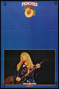 5g122 GREGG ALLMAN 24x35 music poster 1974 Peaches, Pick of the Crop, on stage w/ guitar!